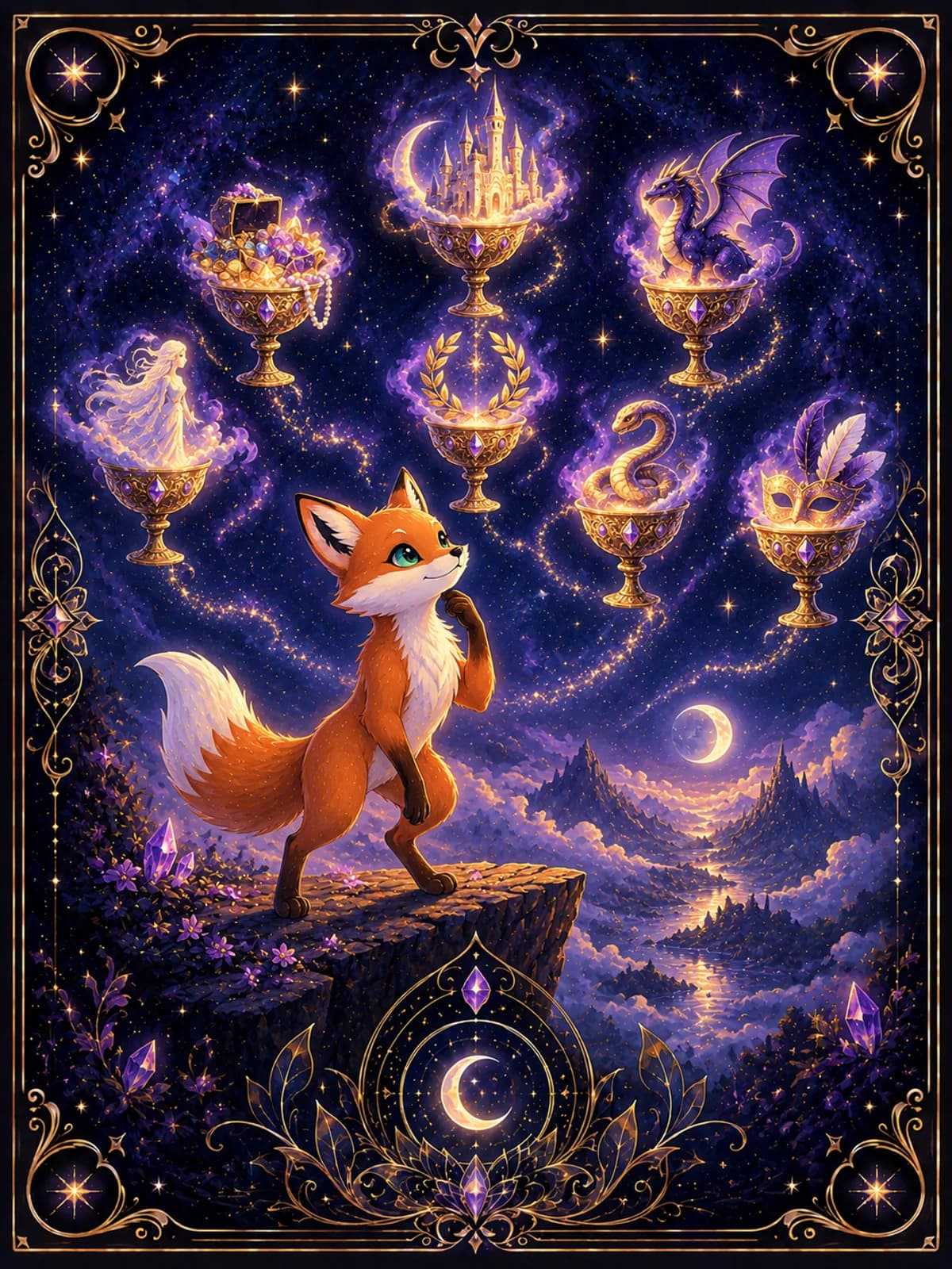 Seven of Cups tarot card