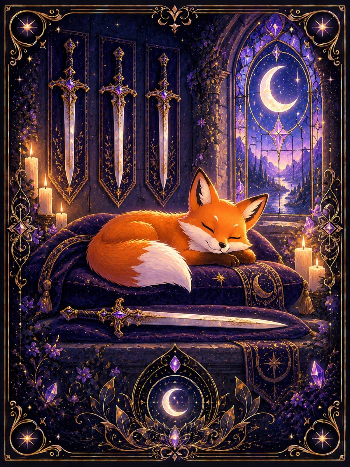 Four of Swords tarot card