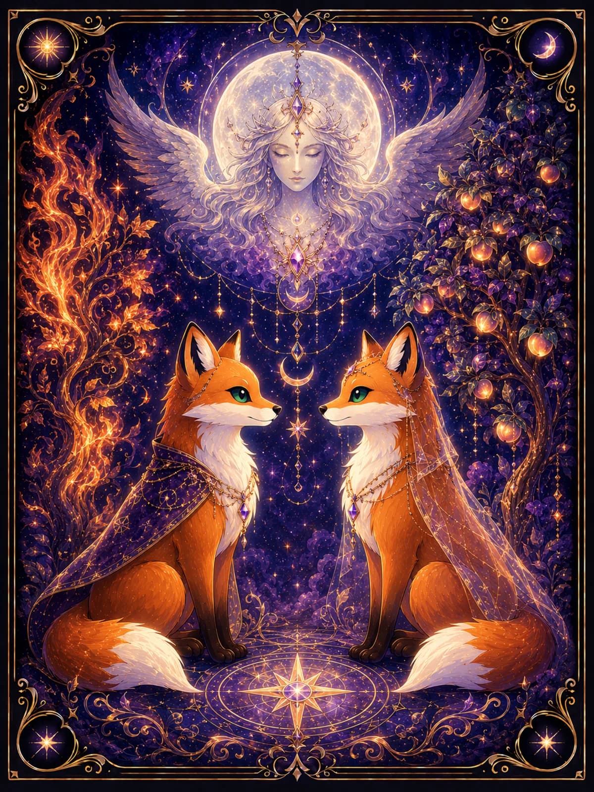 The Lovers tarot card