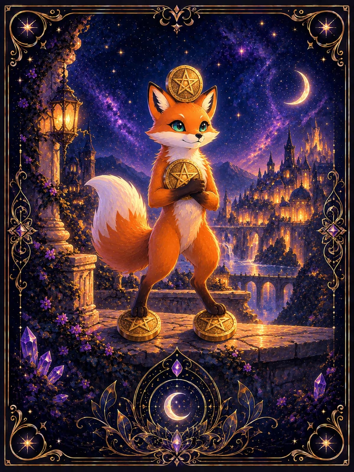 Four of Pentacles tarot card