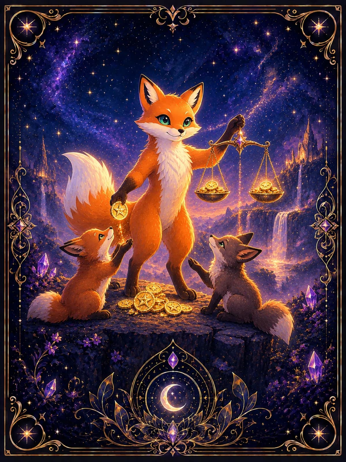 Six of Pentacles tarot card