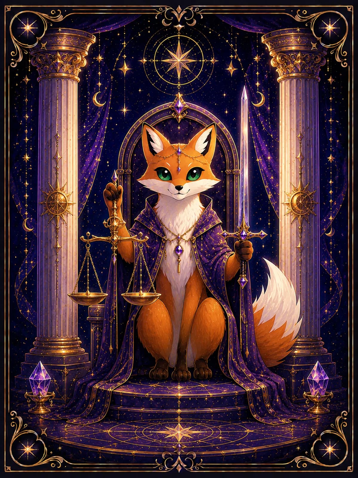 Justice tarot card
