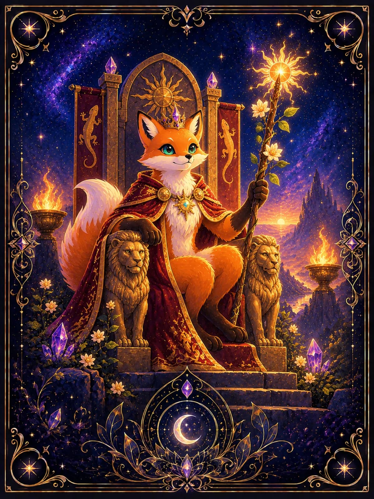 King of Wands tarot card