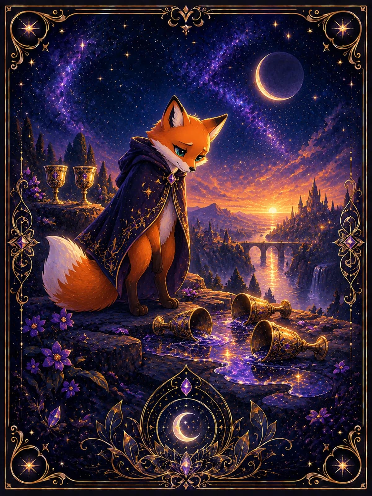 Five of Cups tarot card