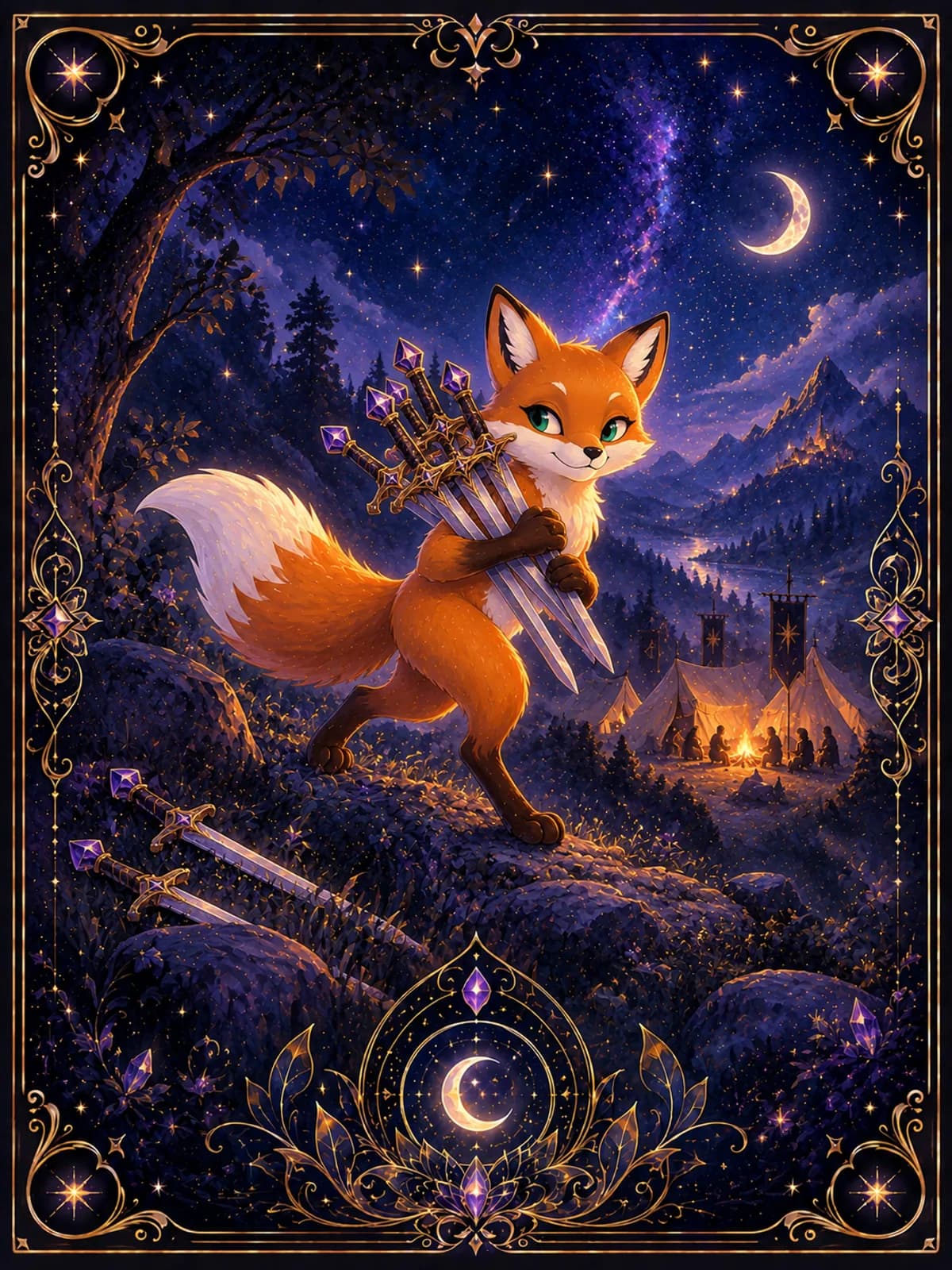 Seven of Swords tarot card