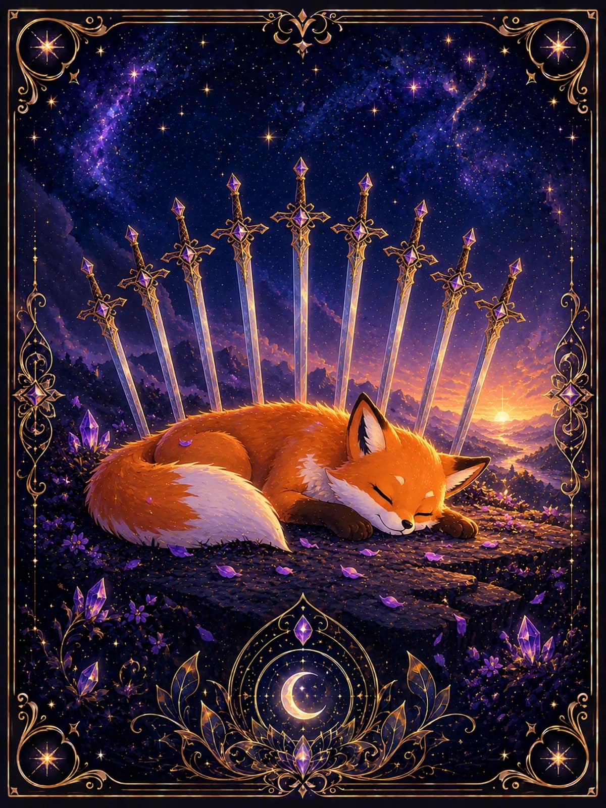 Ten of Swords tarot card