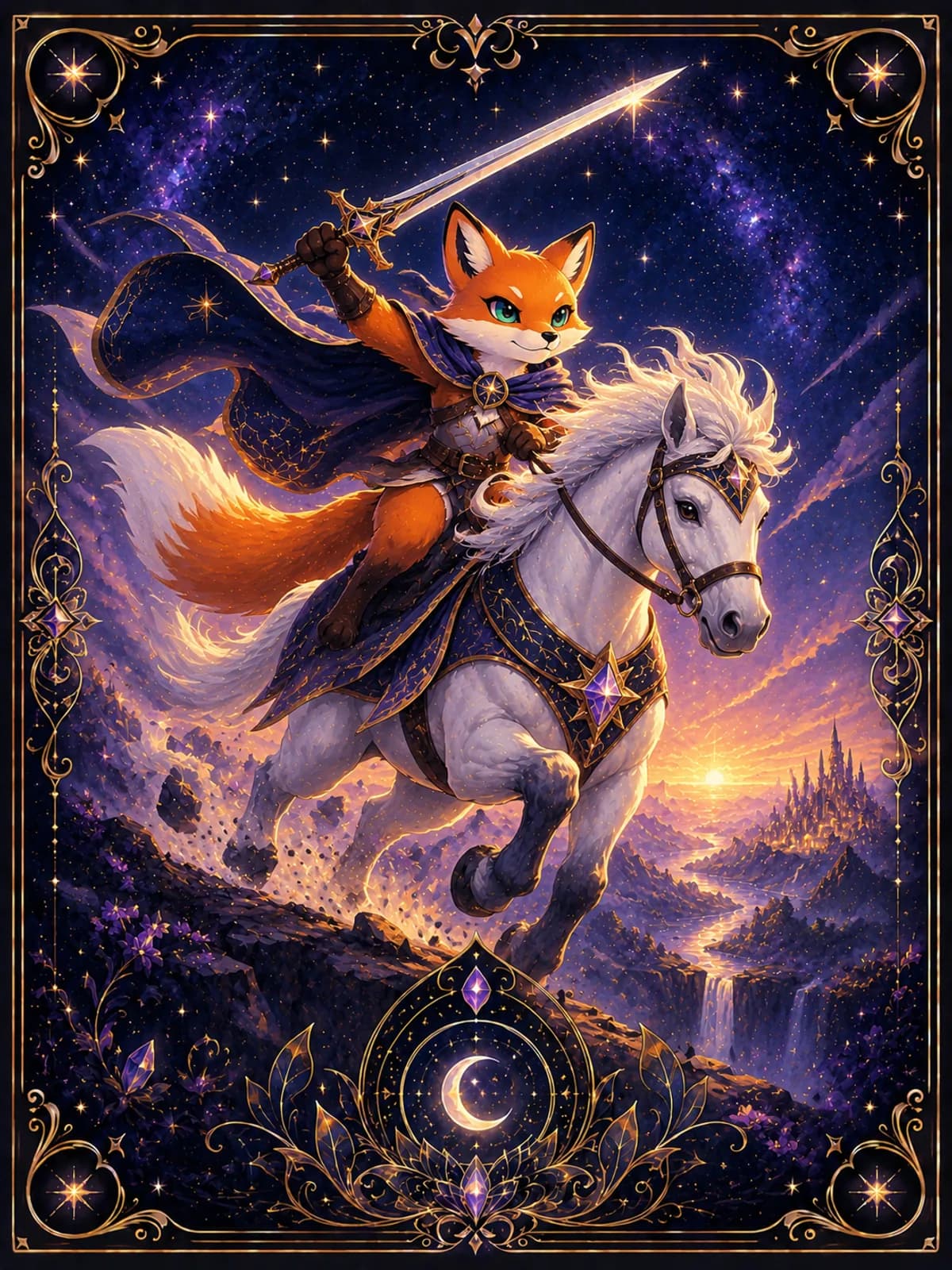 Knight of Swords tarot card