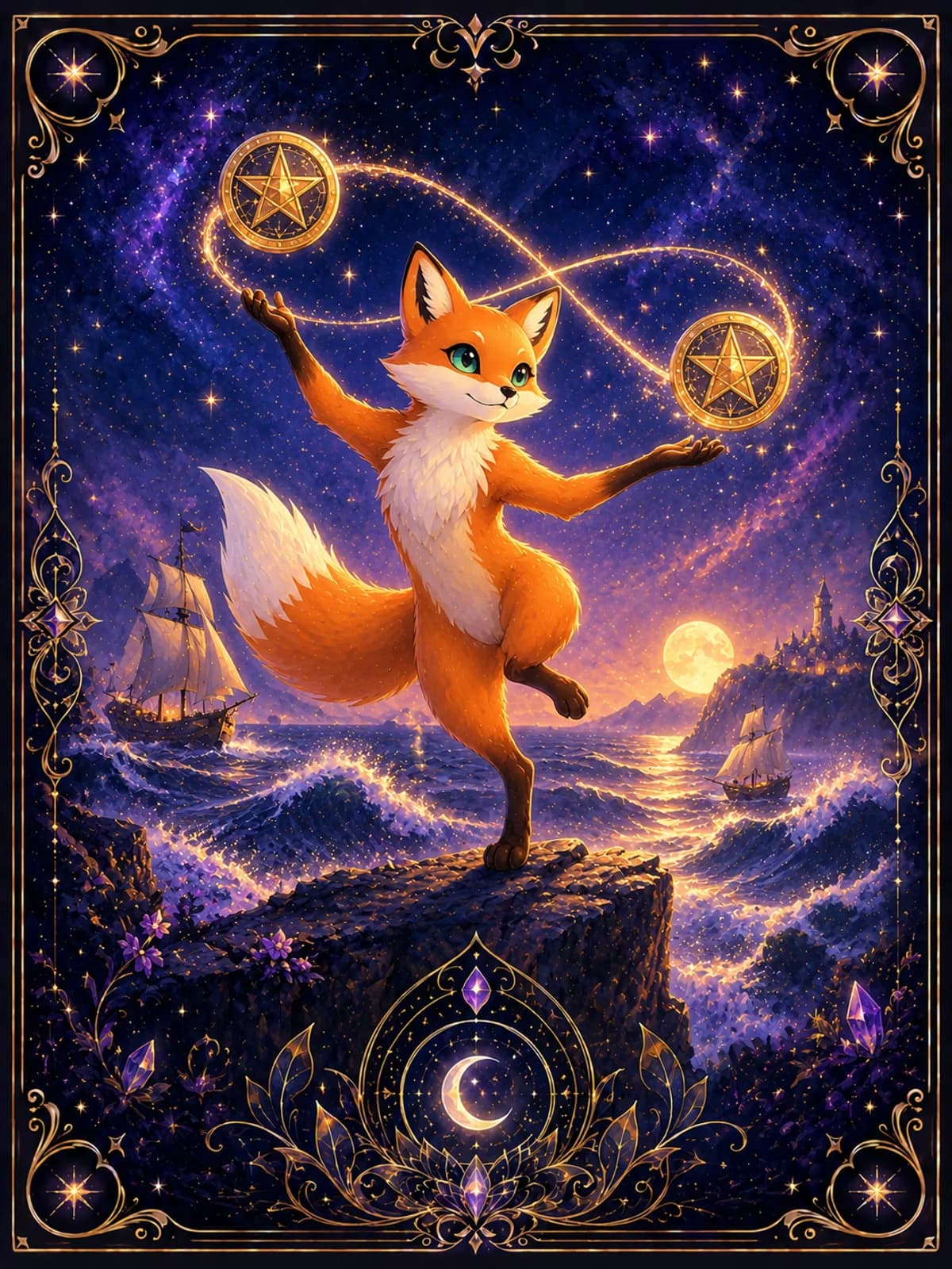 Two of Pentacles tarot card