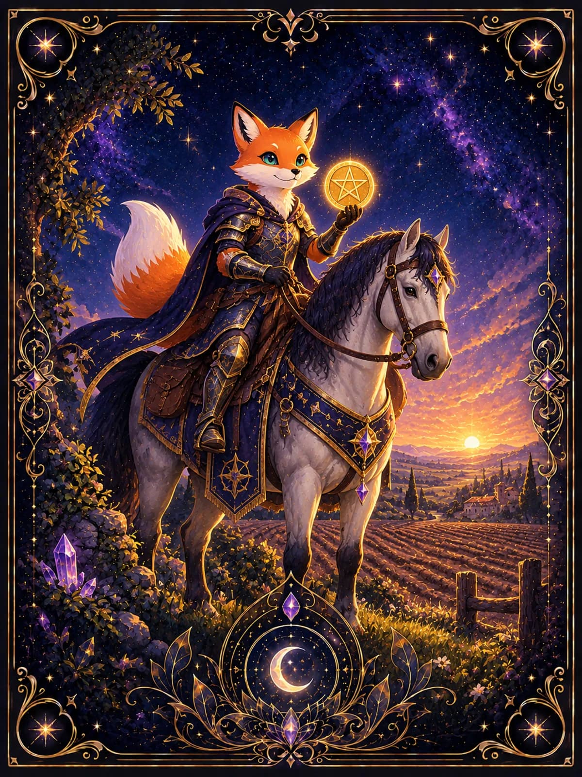 Knight of Pentacles tarot card